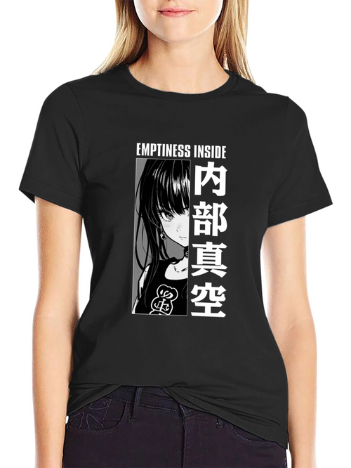 Anime Graphic Tee - Emptiness Inside T-Shirt