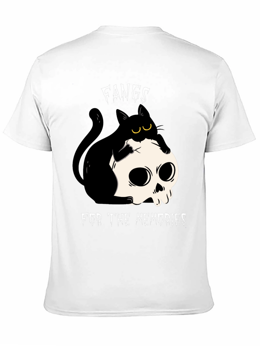Fangs for the Memories T-Shirt Cat Skull