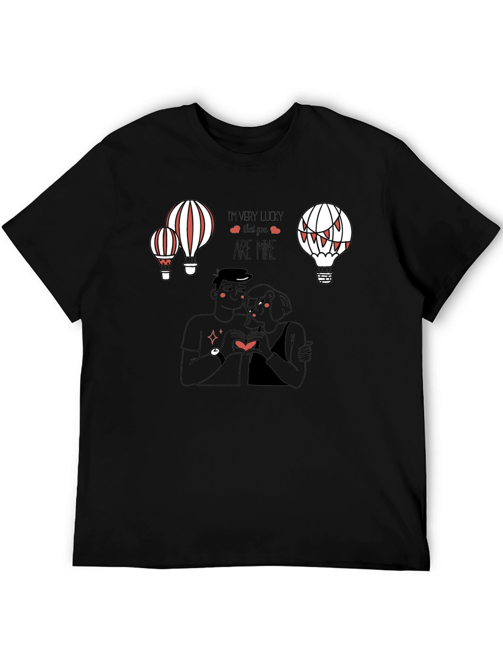 Lucky in Love Graphic Tee - Black