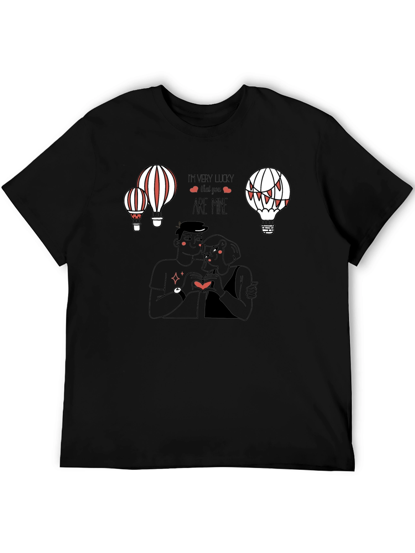 Lucky in Love Graphic Tee - Black