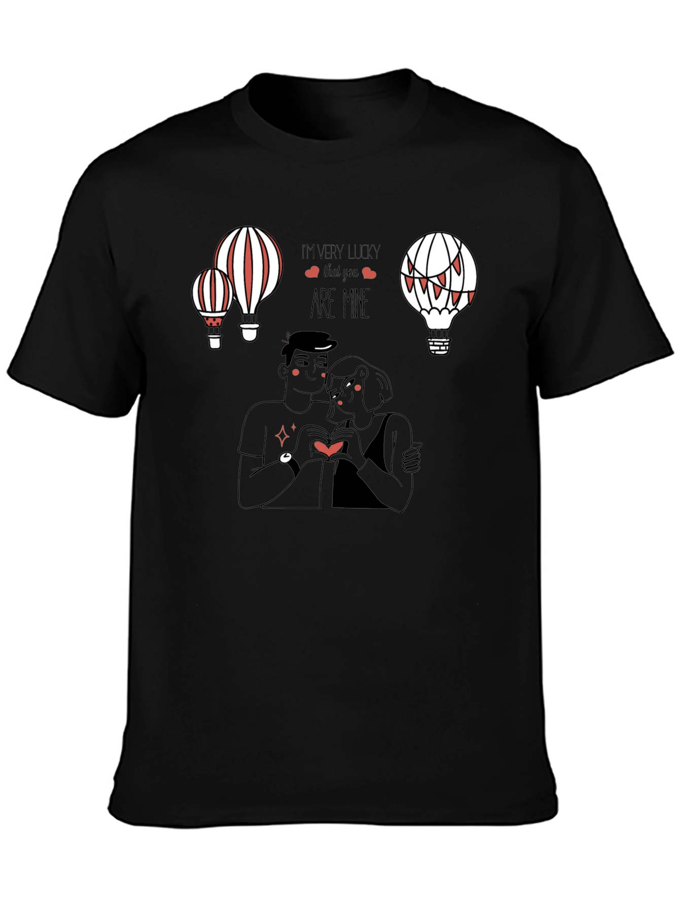 Lucky in Love Graphic Tee - Black