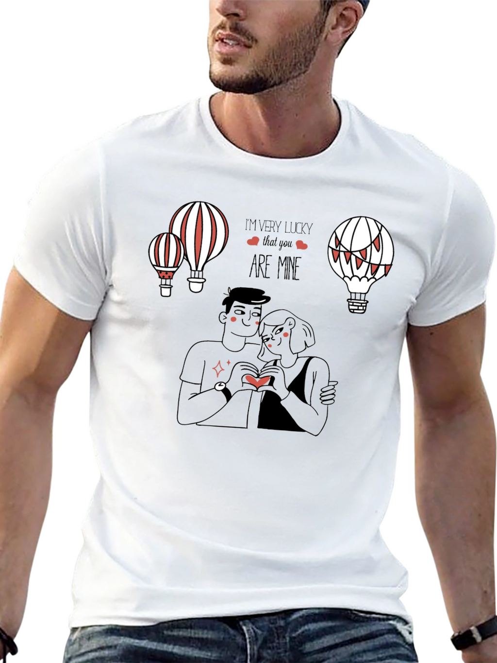 Lucky in Love Graphic Tee - Black