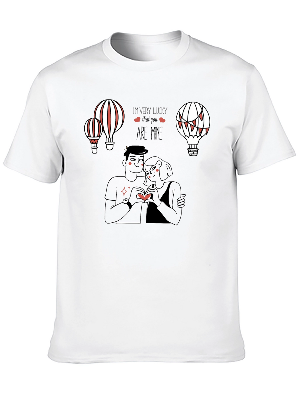 Lucky in Love Graphic Tee - Black