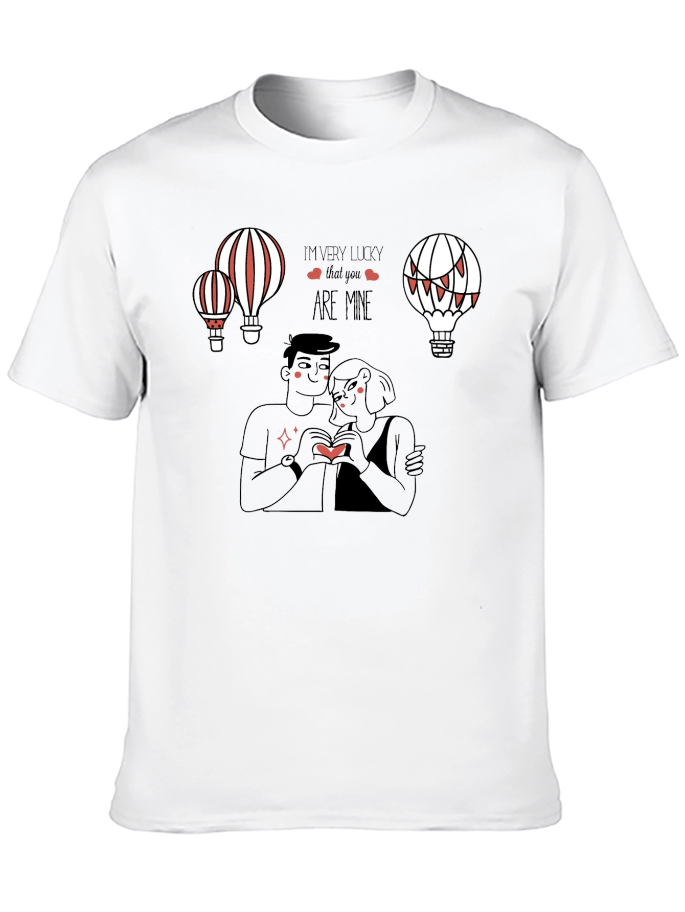 Lucky in Love Graphic Tee - Black
