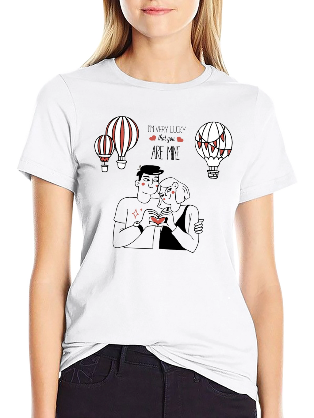 Lucky in Love Graphic Tee - Black