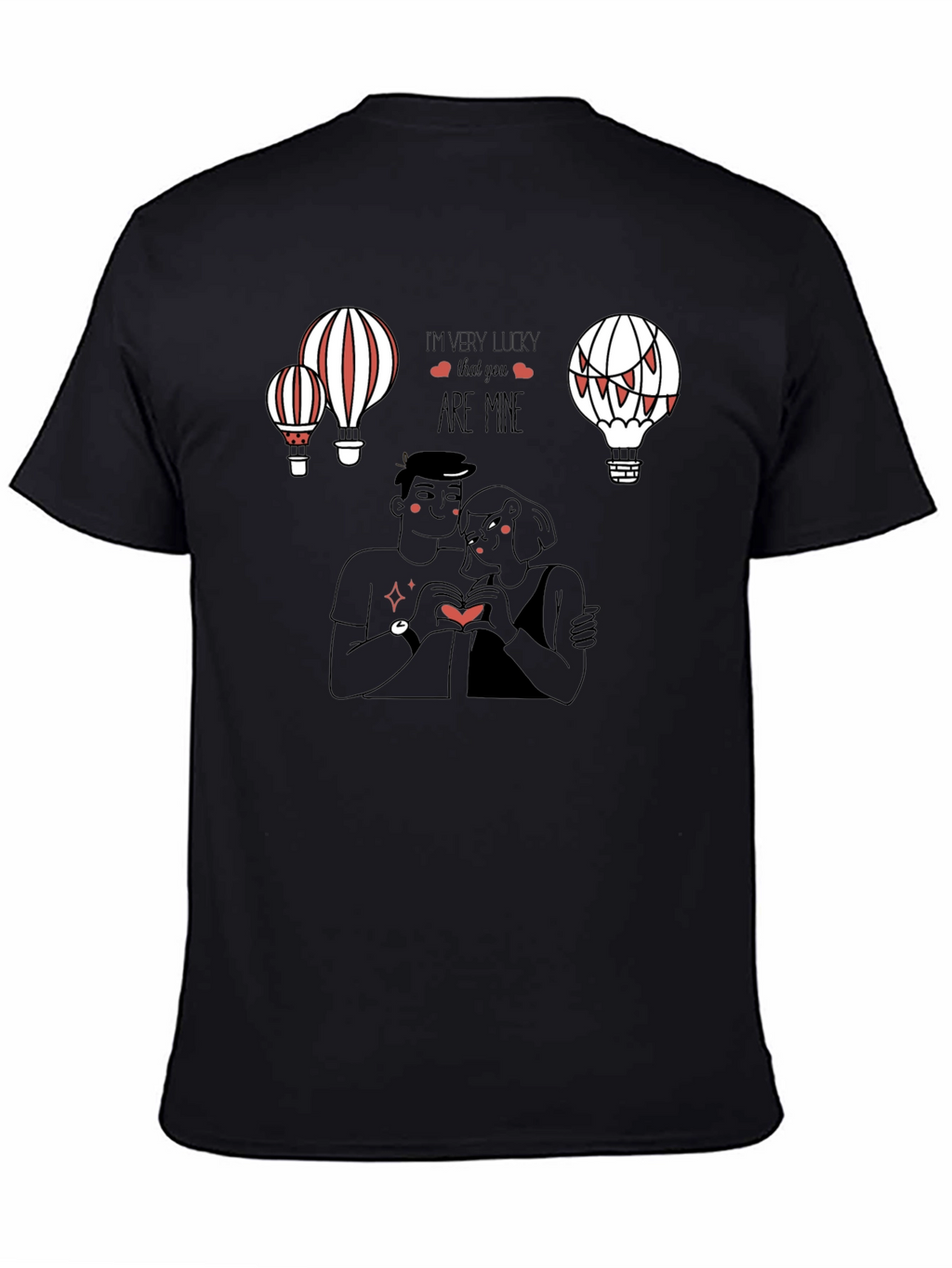 Lucky in Love Graphic Tee - Black
