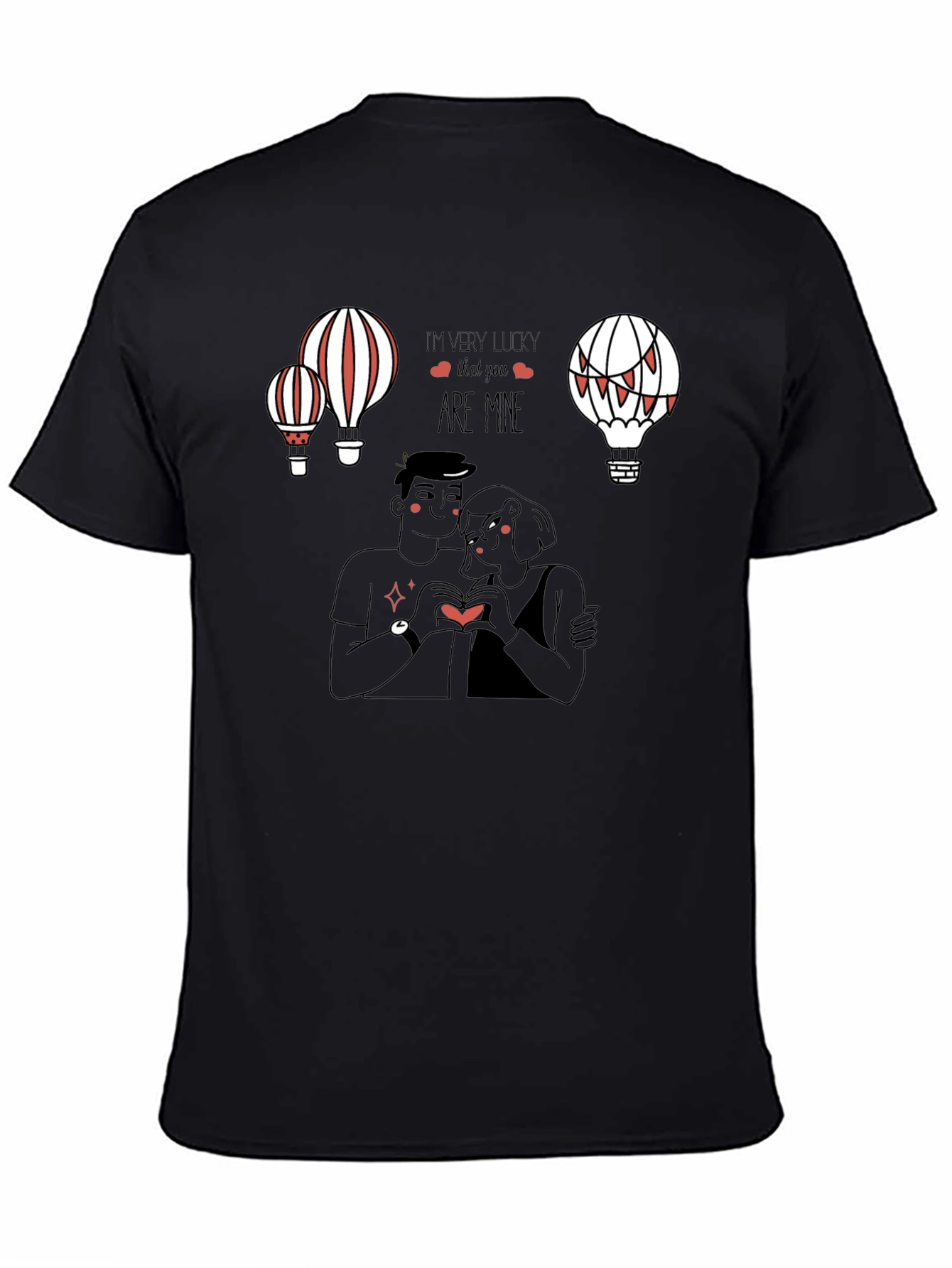 Lucky in Love Graphic Tee - Black
