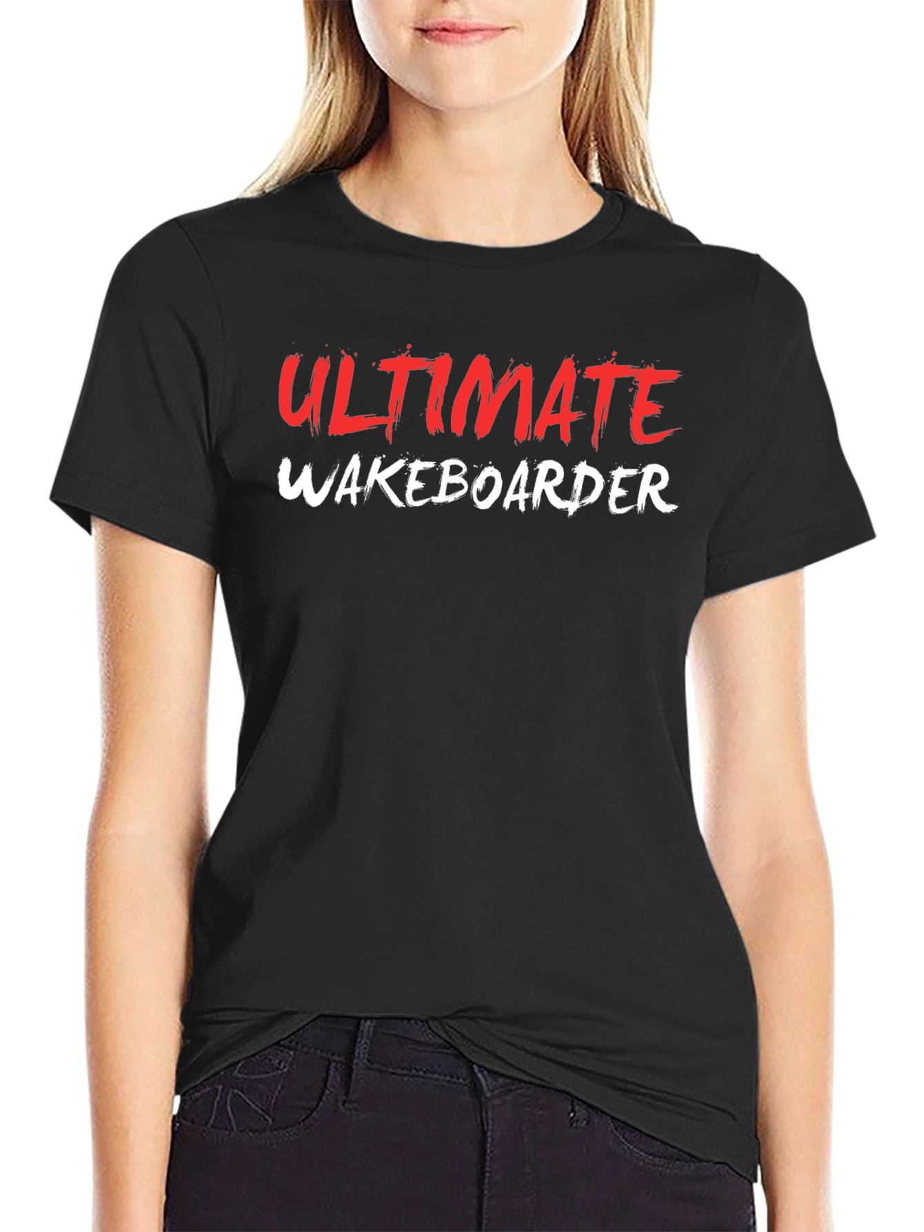 Ultimate Wakeboarder Black Graphic T-Shirt
