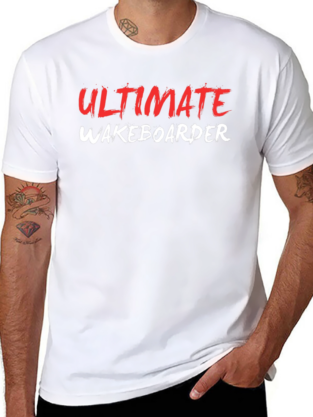 Ultimate Wakeboarder Black Graphic T-Shirt