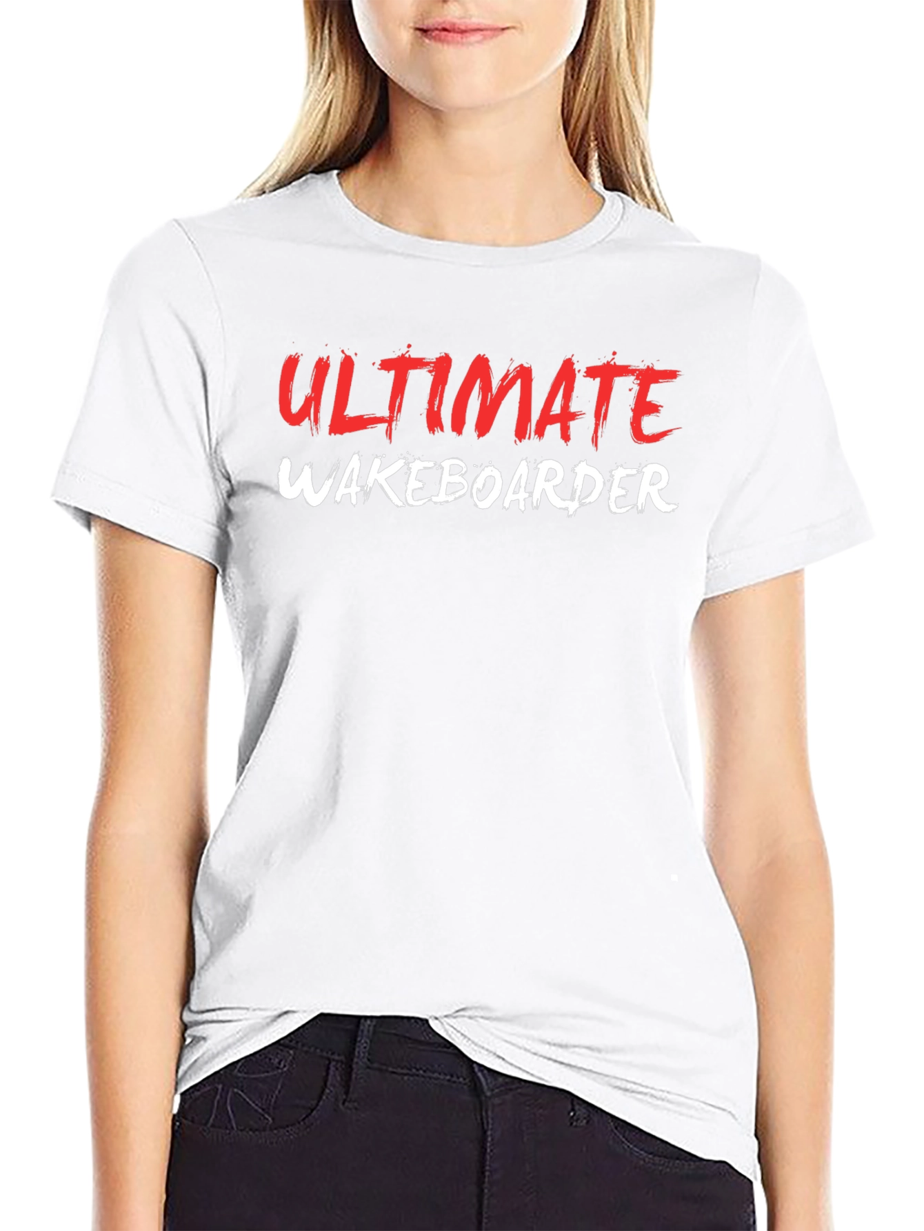 Ultimate Wakeboarder Black Graphic T-Shirt