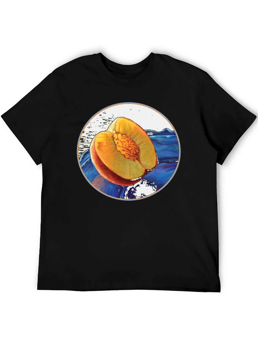 Peach Fruit Graphic T-Shirt - Unique Design