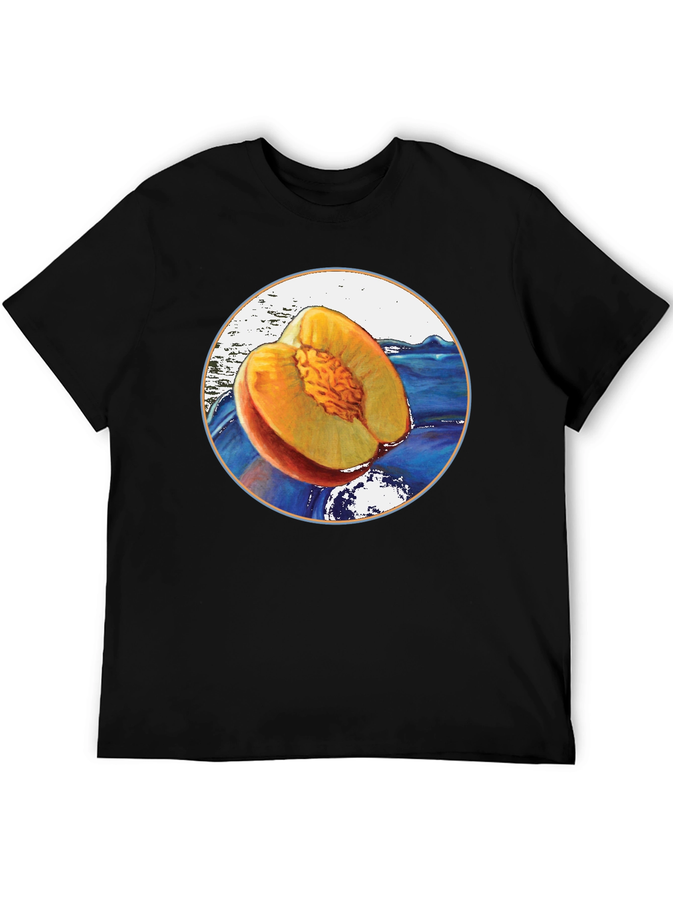 Peach Fruit Graphic T-Shirt - Unique Design