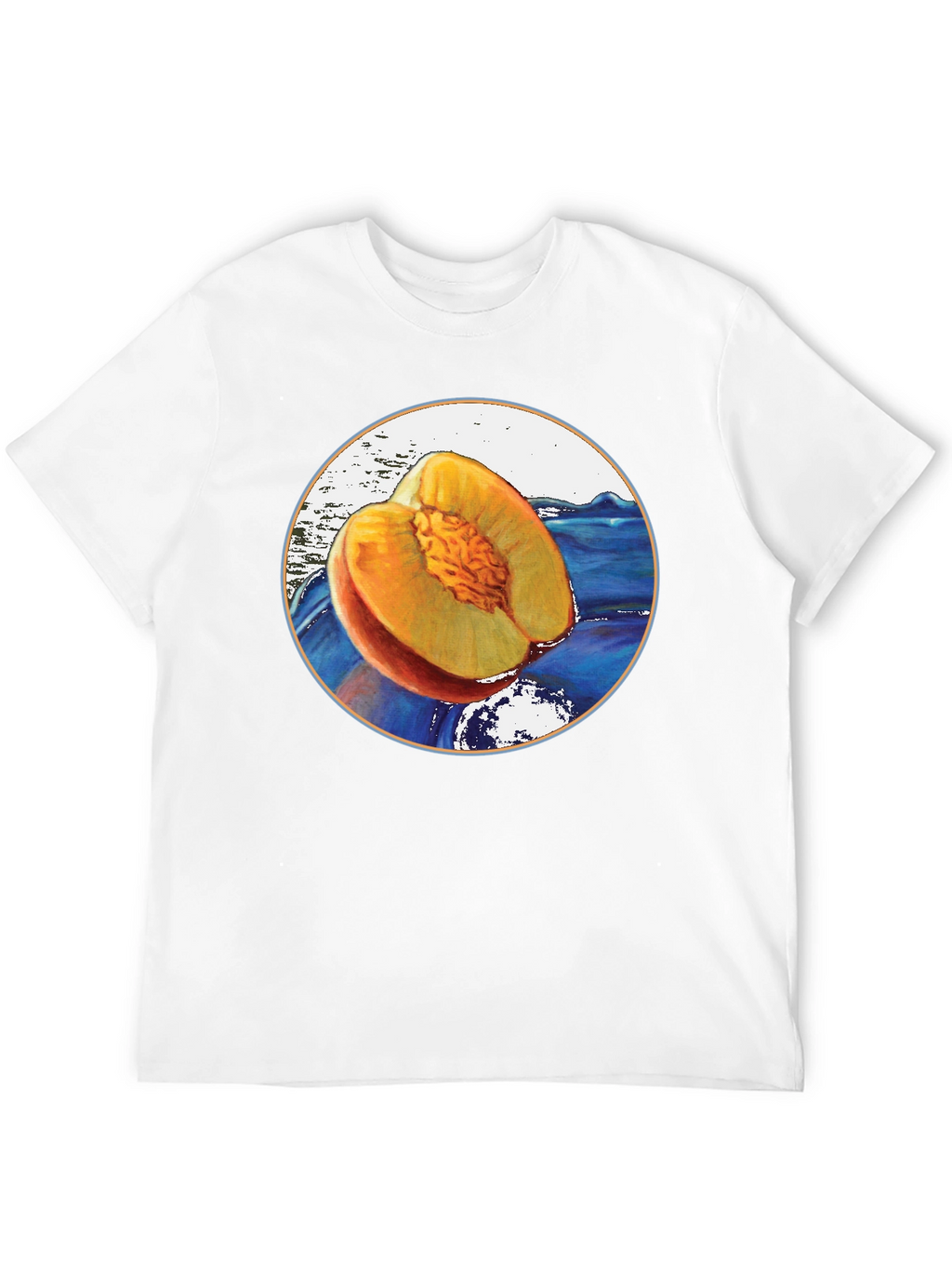 Peach Fruit Graphic T-Shirt - Unique Design