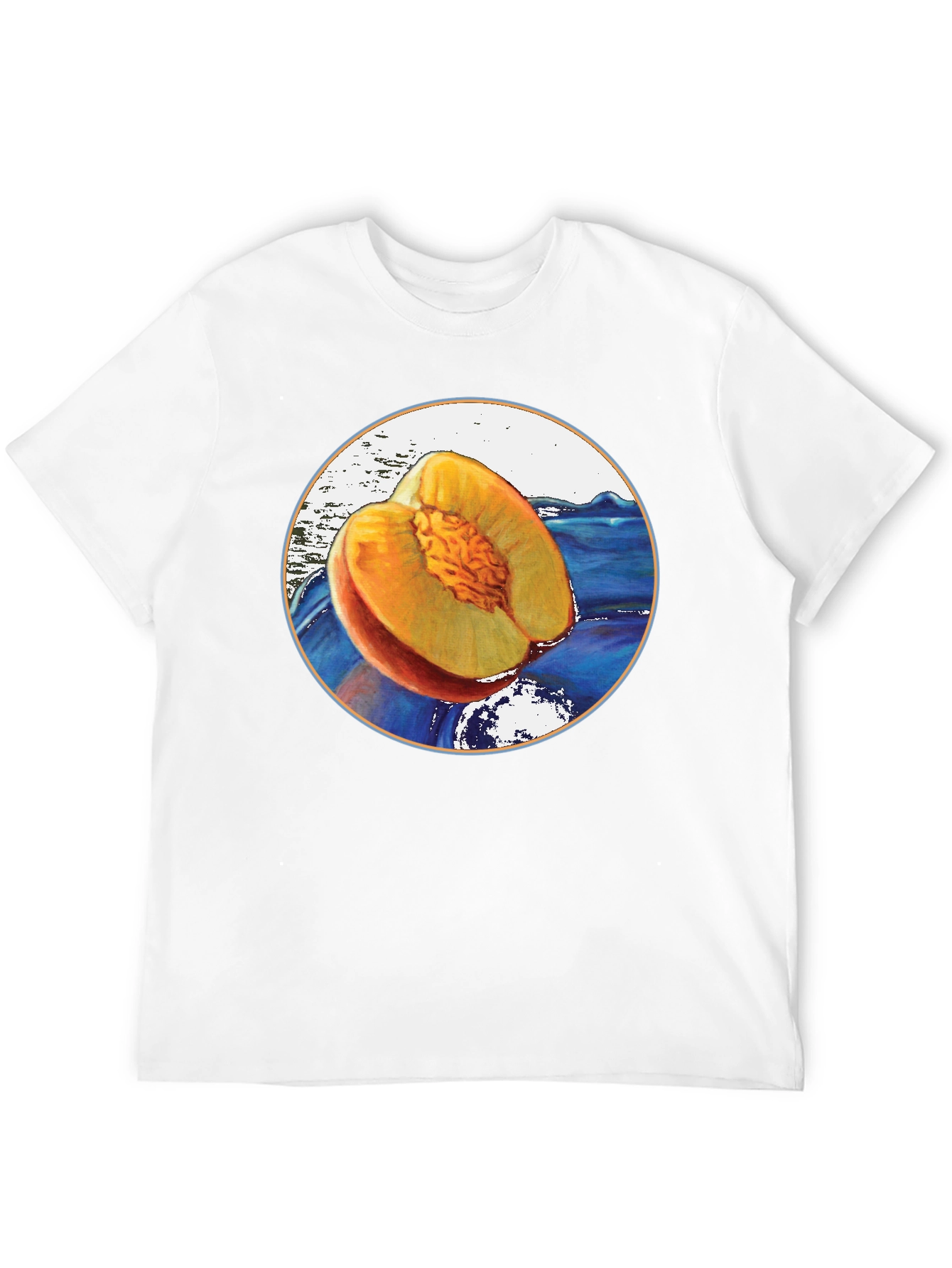 Peach Fruit Graphic T-Shirt - Unique Design