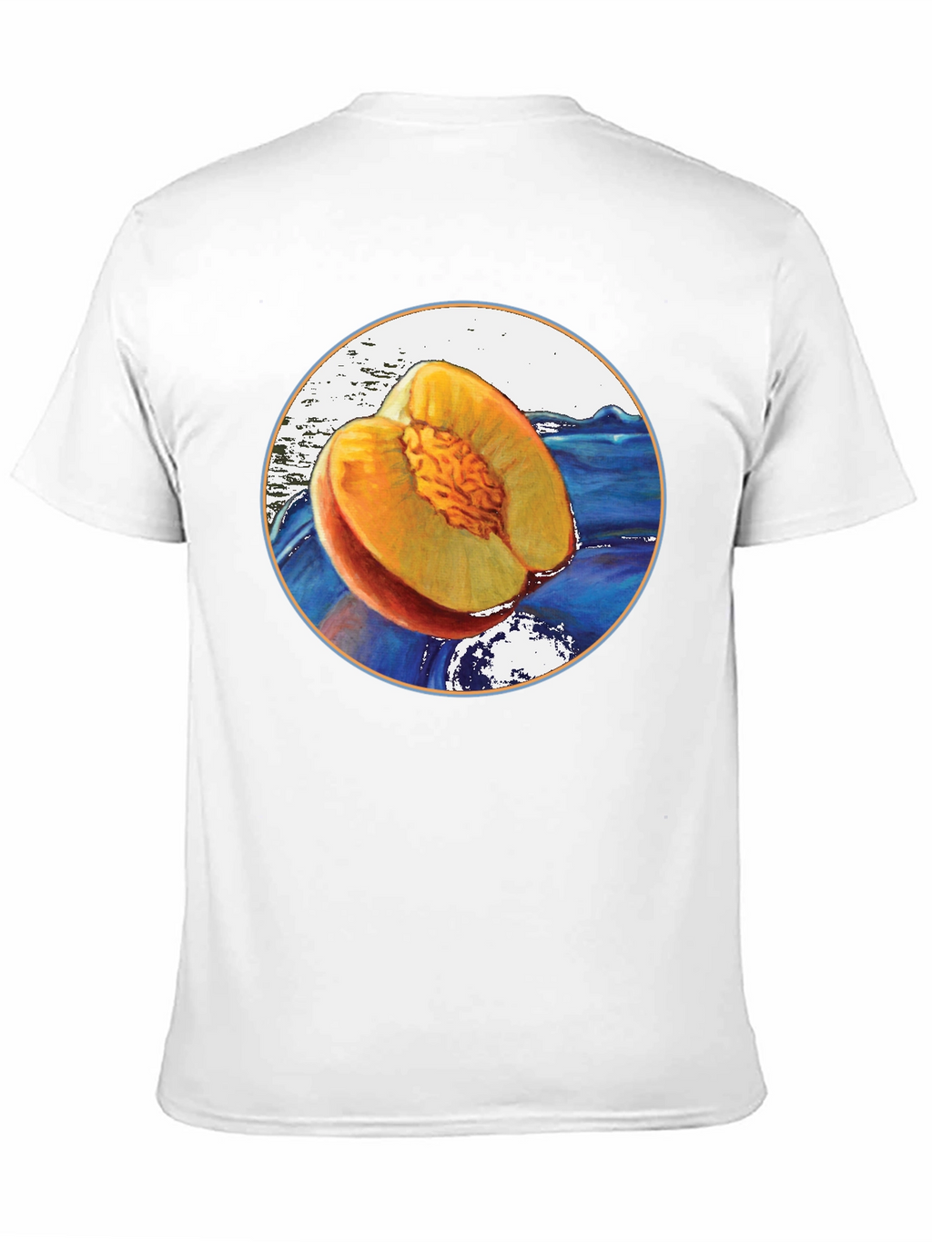 Peach Fruit Graphic T-Shirt - Unique Design