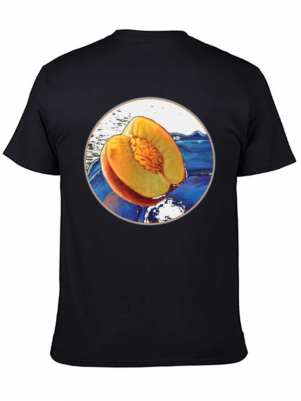 Peach Fruit Graphic T-Shirt - Unique Design