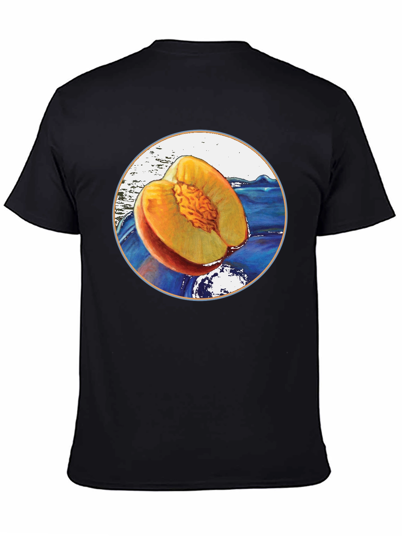 Peach Fruit Graphic T-Shirt - Unique Design