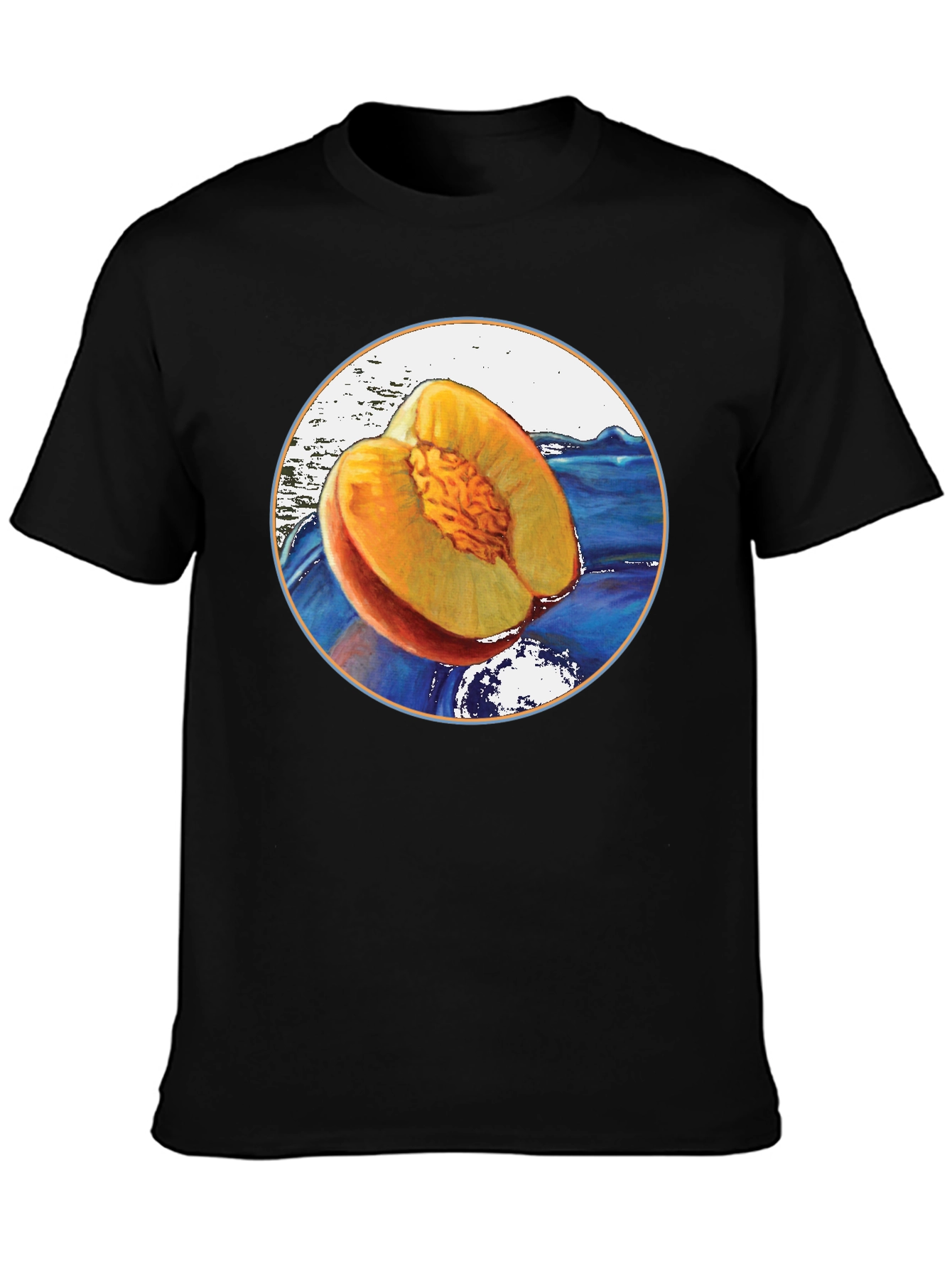 Peach Fruit Graphic T-Shirt - Unique Design