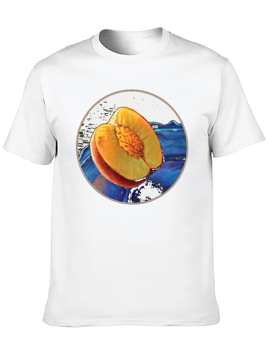 Peach Fruit Graphic T-Shirt - Unique Design