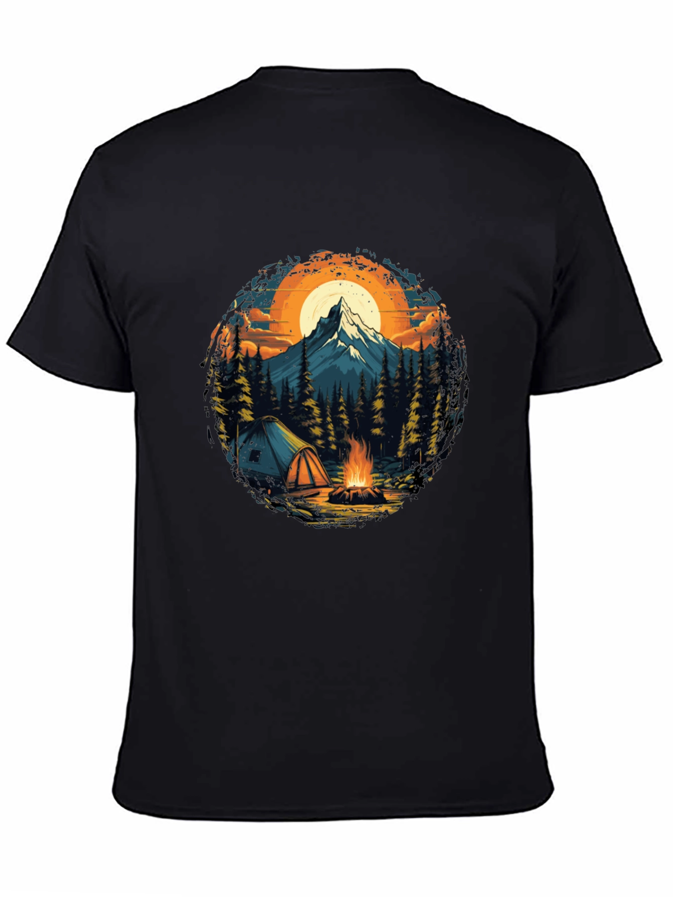 Outdoor Adventure T-Shirt: Camping & Mountain Design