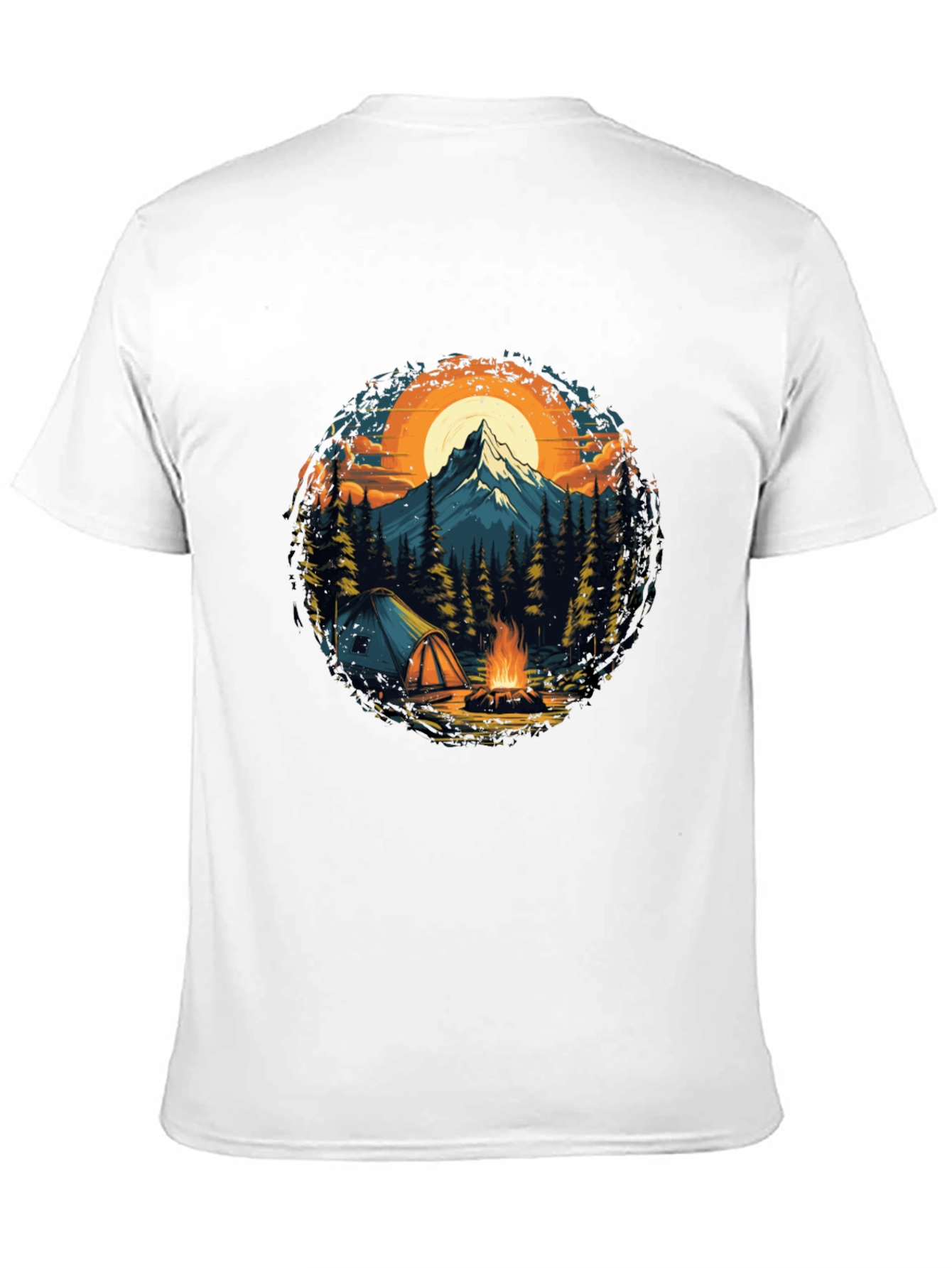 Outdoor Adventure T-Shirt: Camping & Mountain Design