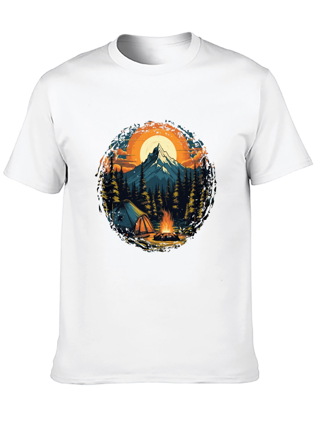 Outdoor Adventure T-Shirt: Camping & Mountain Design