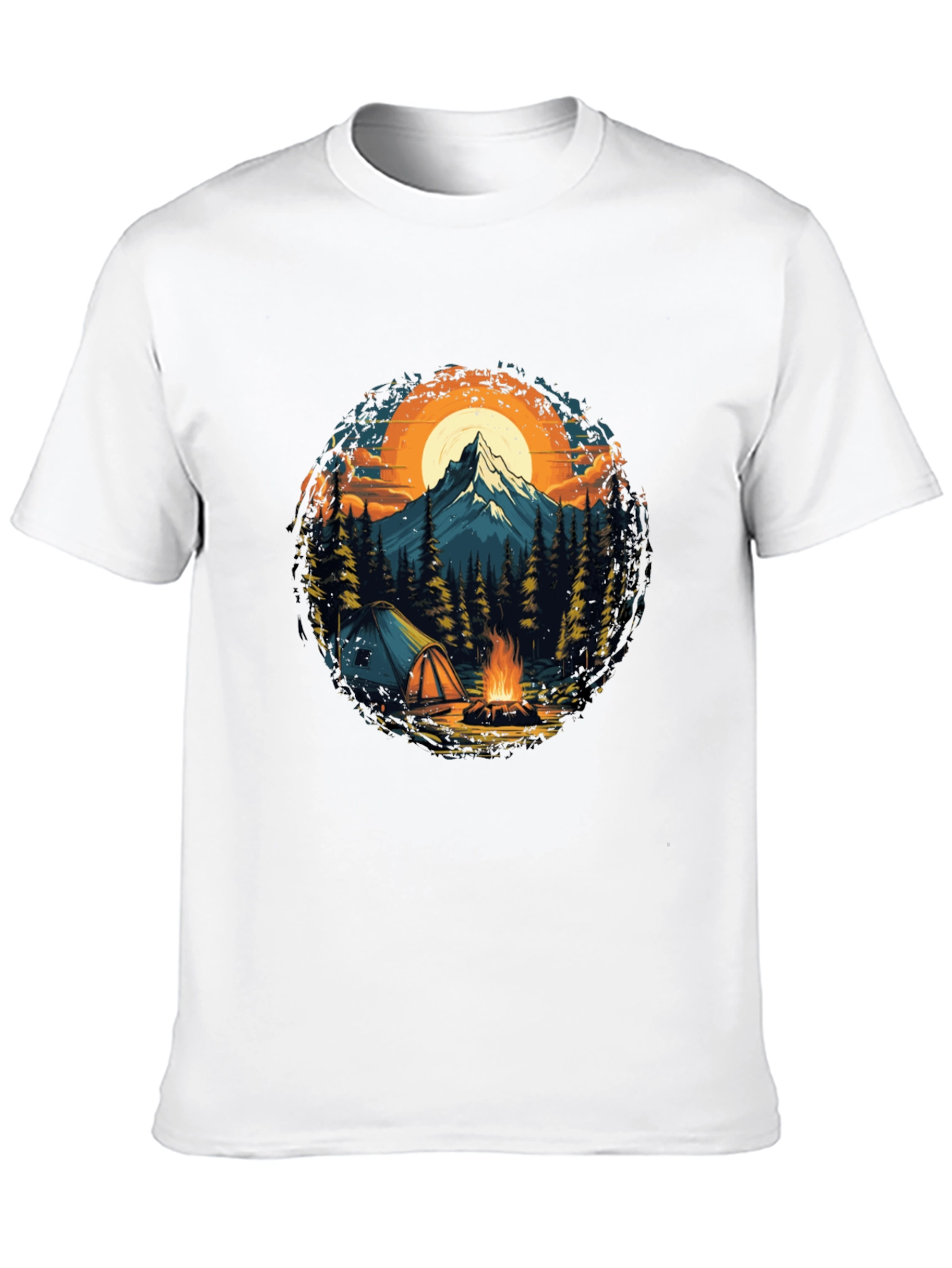 Outdoor Adventure T-Shirt: Camping & Mountain Design