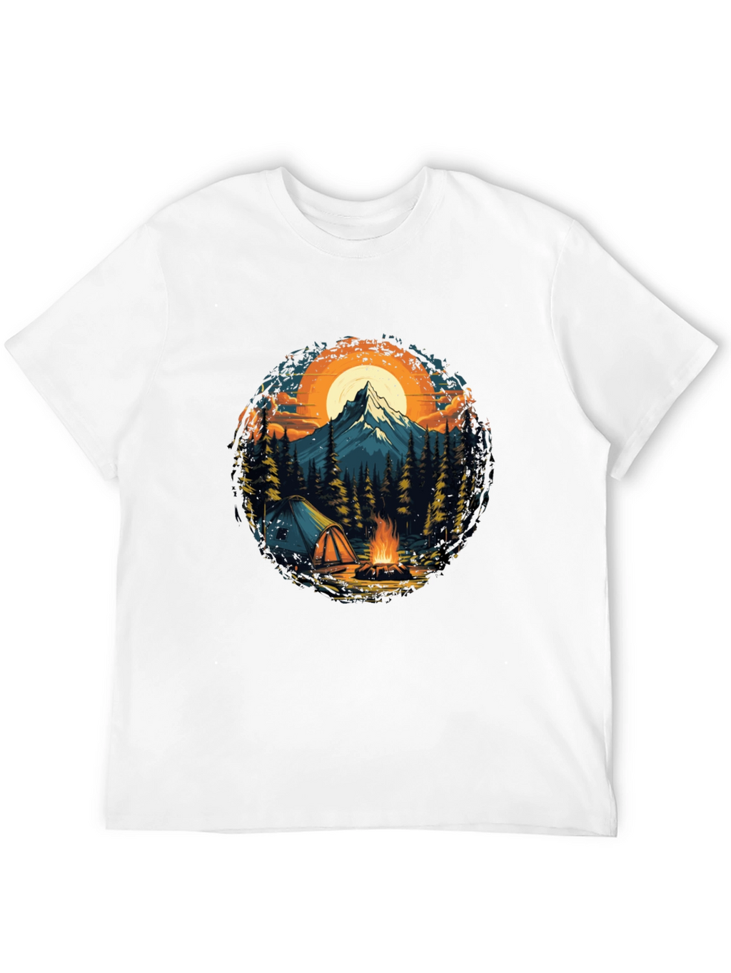 Outdoor Adventure T-Shirt: Camping & Mountain Design