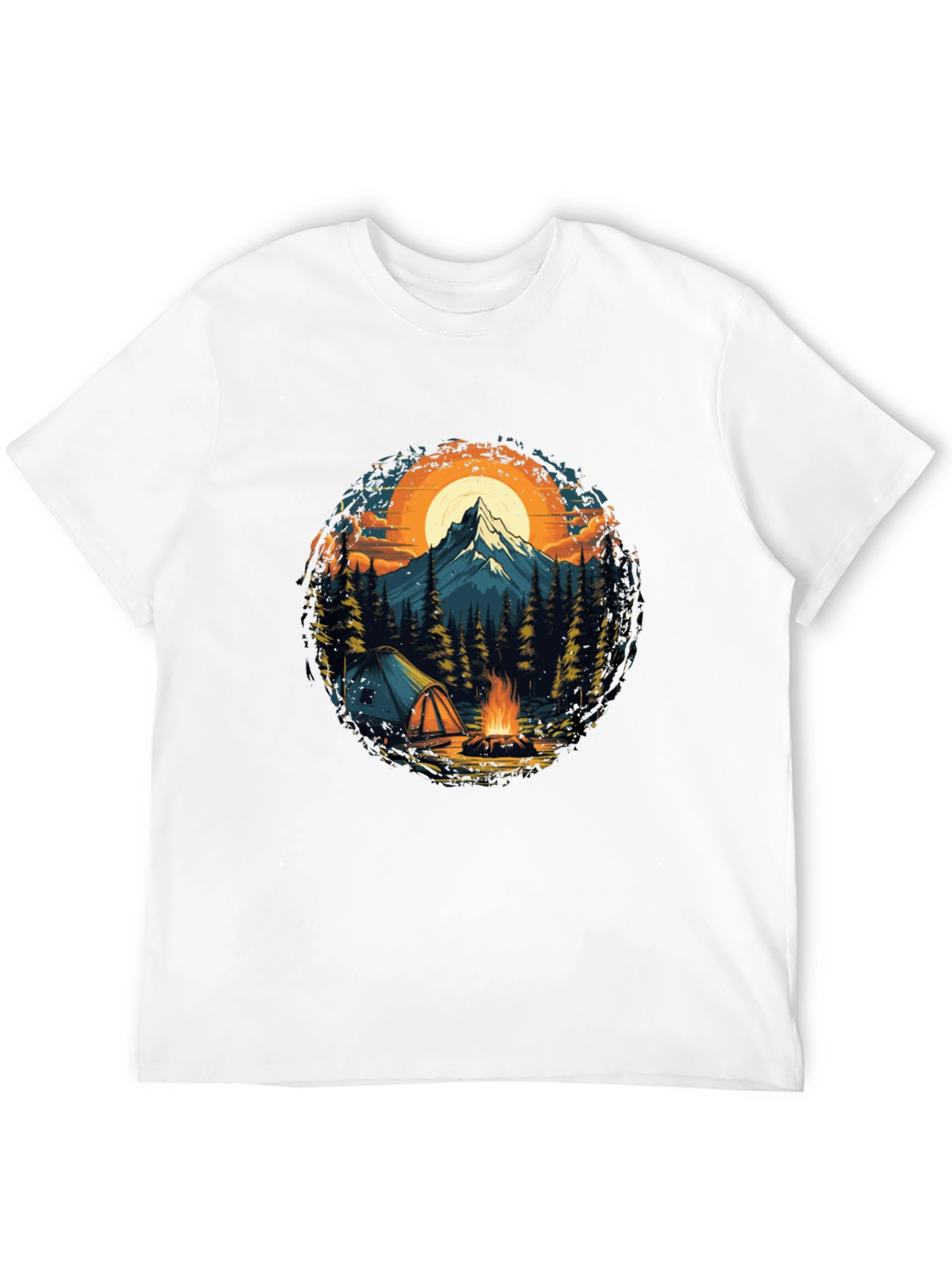 Outdoor Adventure T-Shirt: Camping & Mountain Design