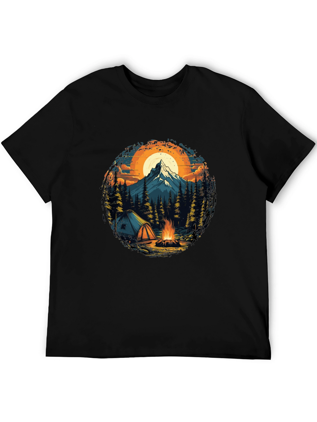 Outdoor Adventure T-Shirt: Camping & Mountain Design