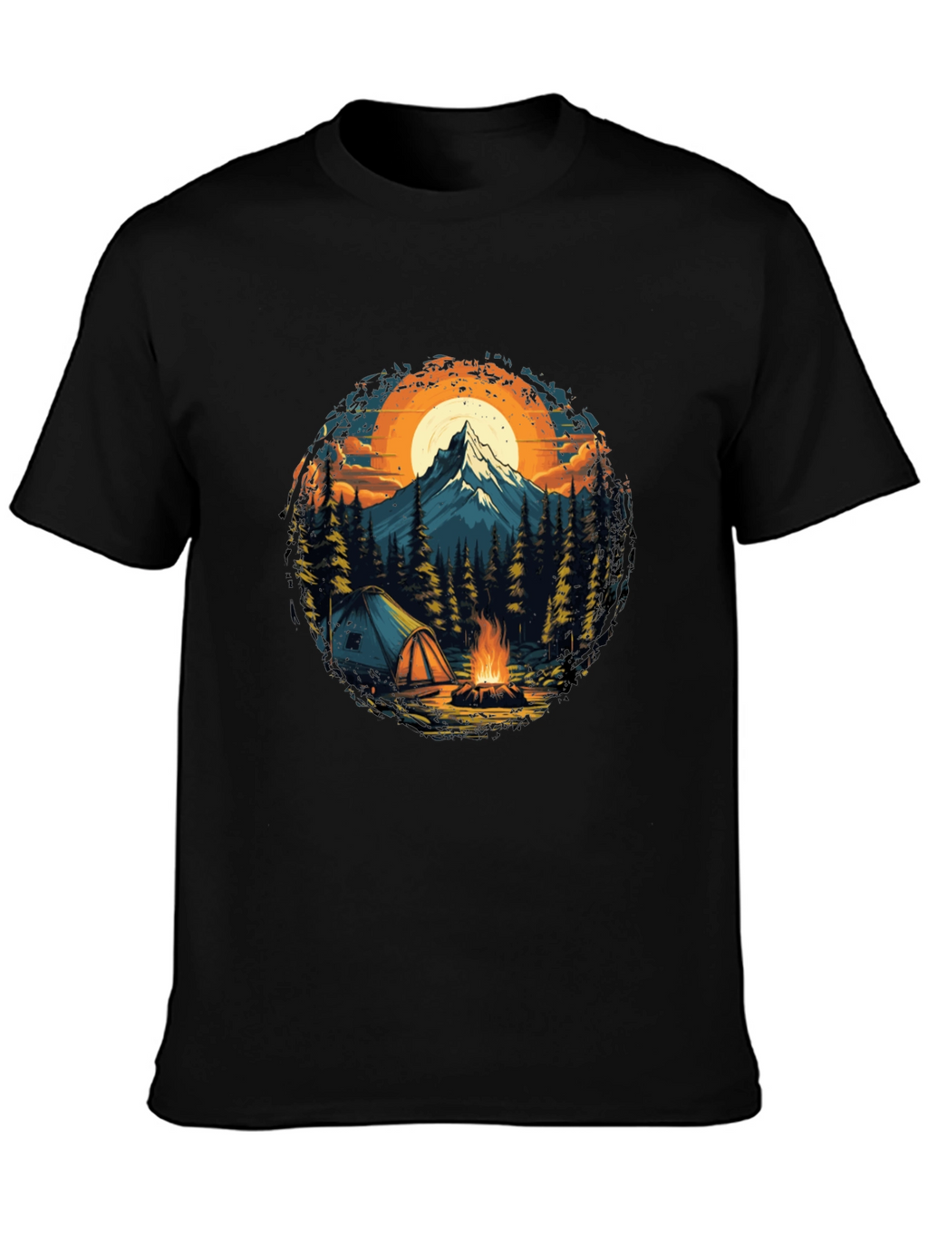 Outdoor Adventure T-Shirt: Camping & Mountain Design