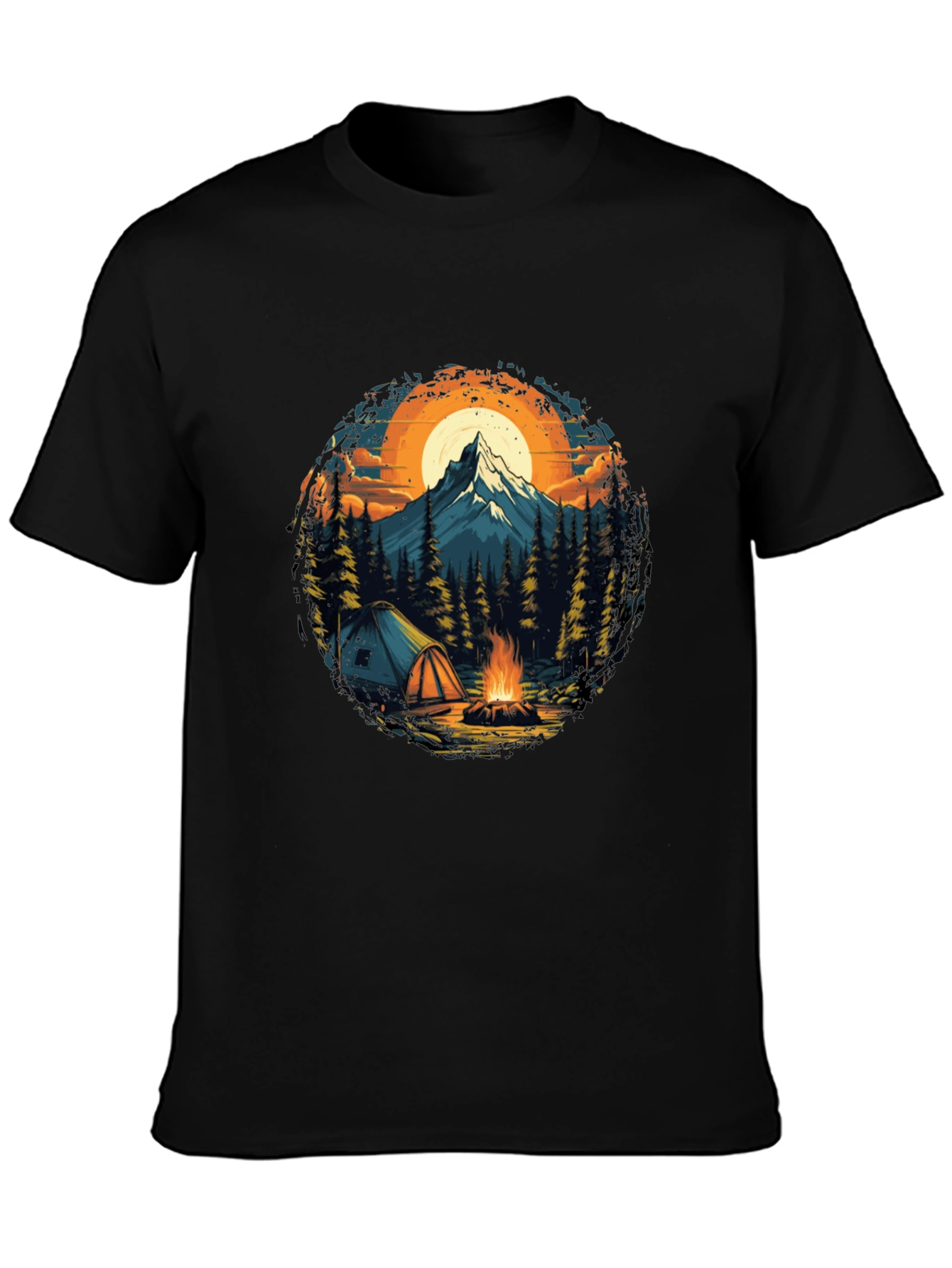 Outdoor Adventure T-Shirt: Camping & Mountain Design