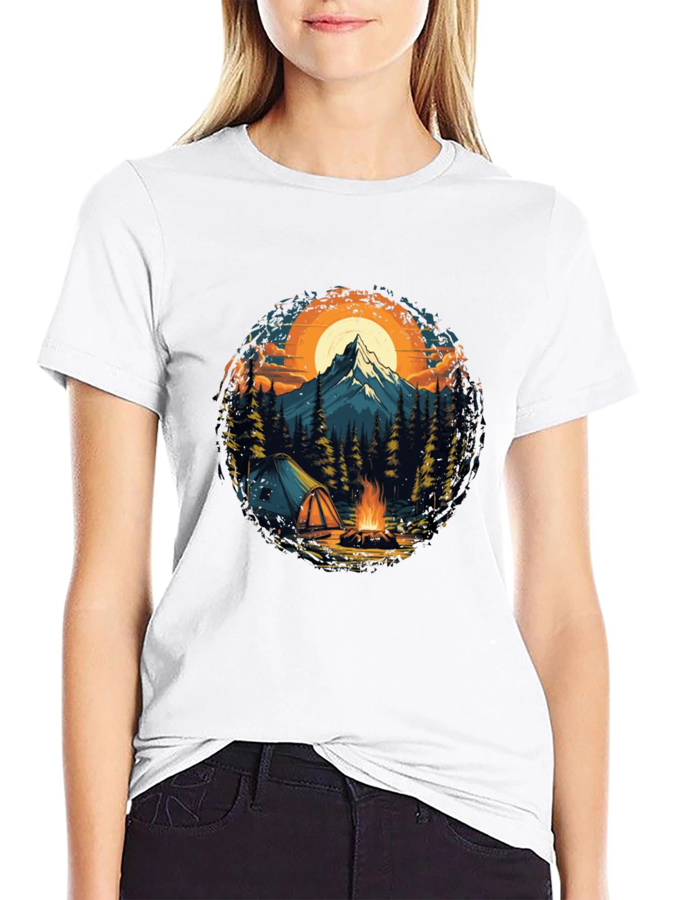 Outdoor Adventure T-Shirt: Camping & Mountain Design