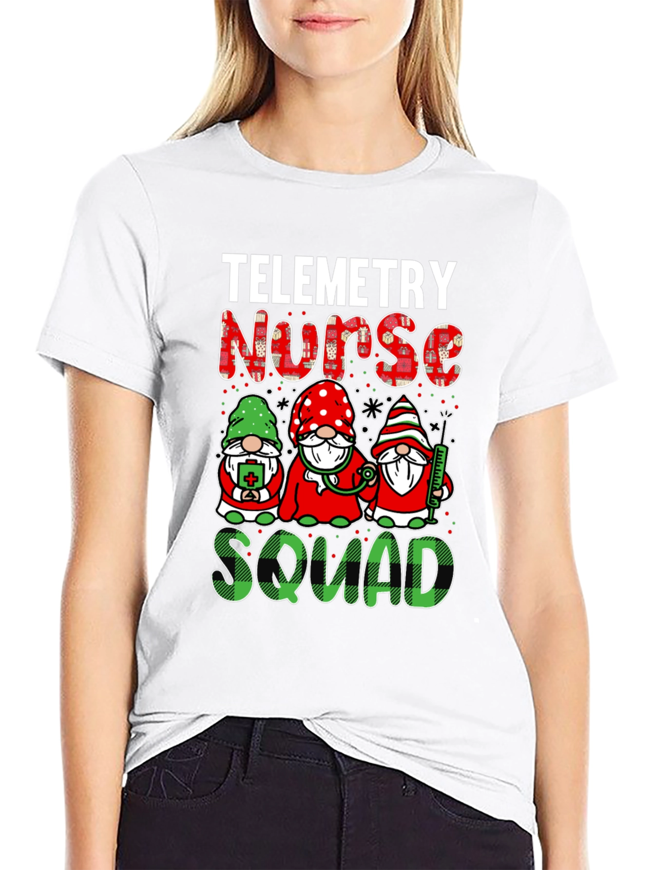 Telemetry Nurse Squad T-Shirt - Holiday Gnomes Design