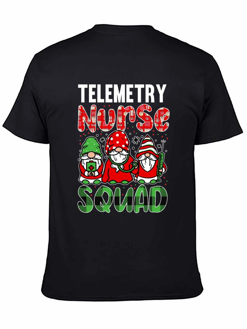 Telemetry Nurse Squad T-Shirt - Holiday Gnomes Design