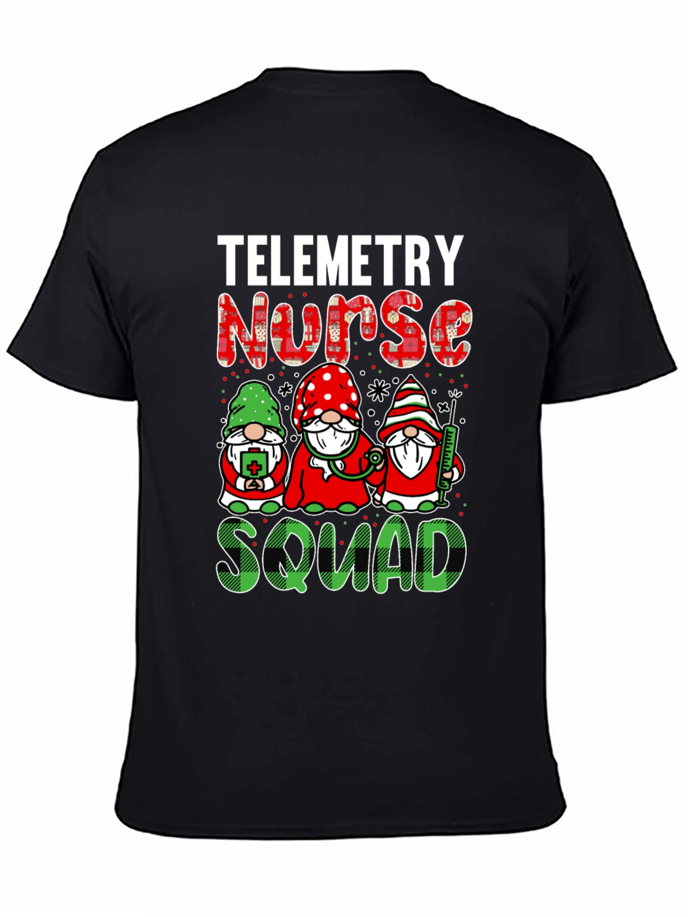Telemetry Nurse Squad T-Shirt - Holiday Gnomes Design