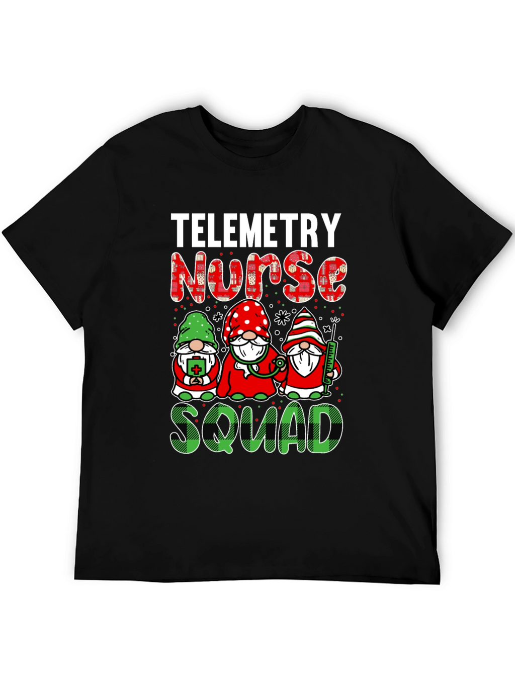 Telemetry Nurse Squad T-Shirt - Holiday Gnomes Design