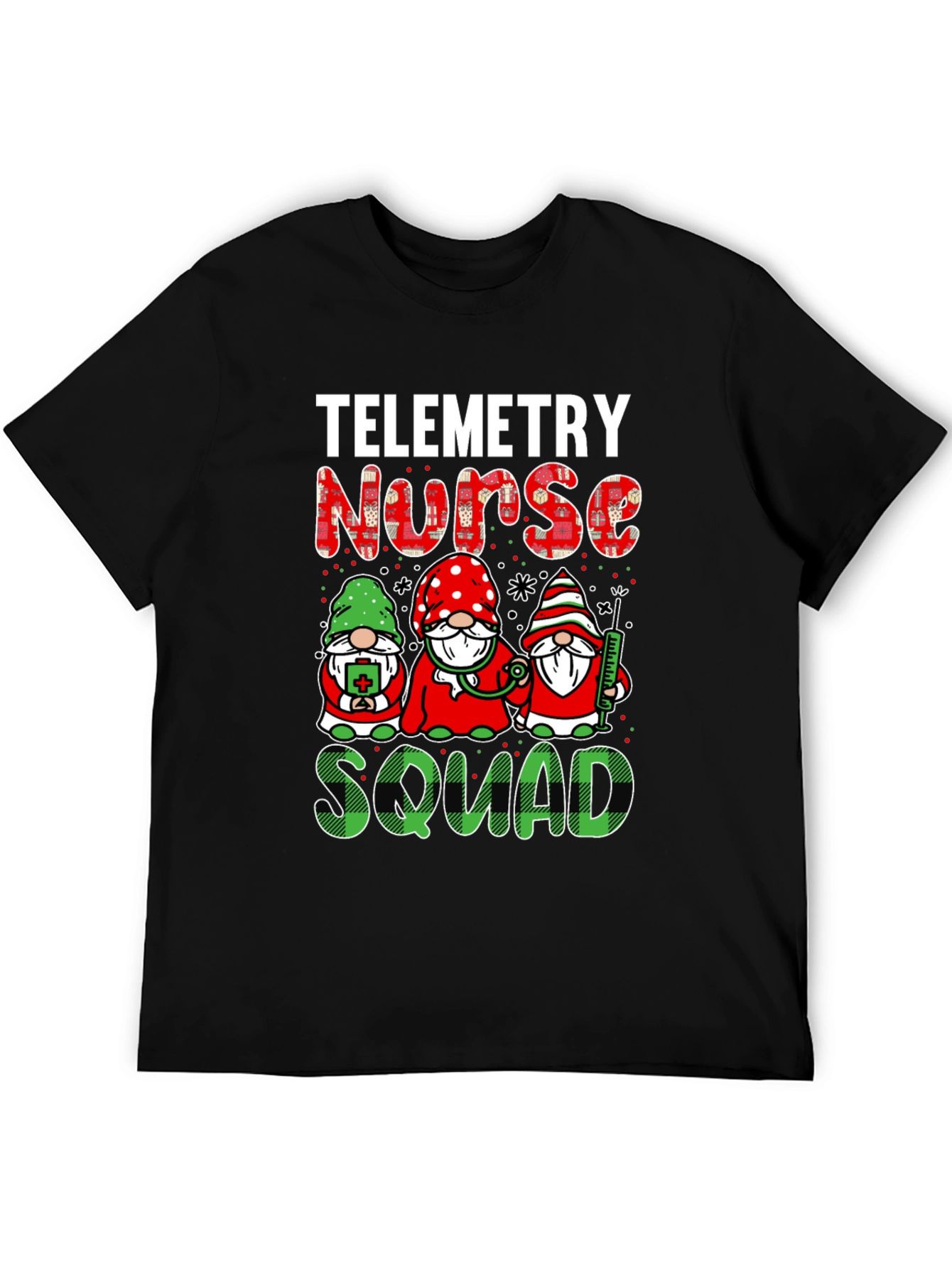 Telemetry Nurse Squad T-Shirt - Holiday Gnomes Design