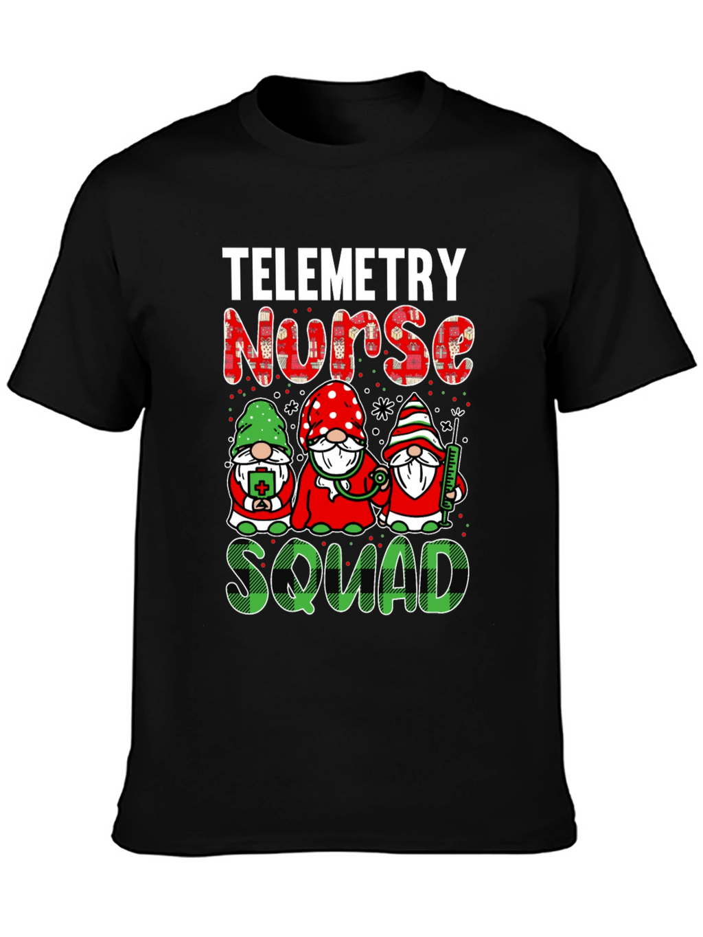 Telemetry Nurse Squad T-Shirt - Holiday Gnomes Design