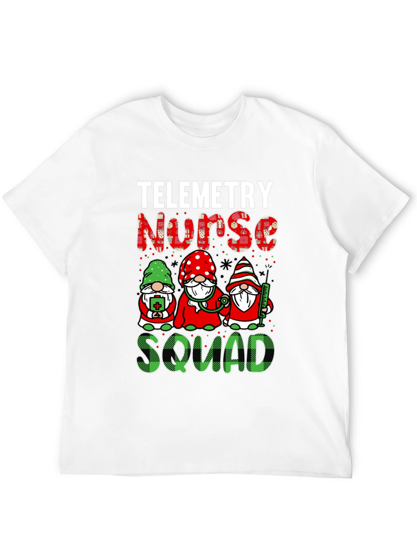 Telemetry Nurse Squad T-Shirt - Holiday Gnomes Design