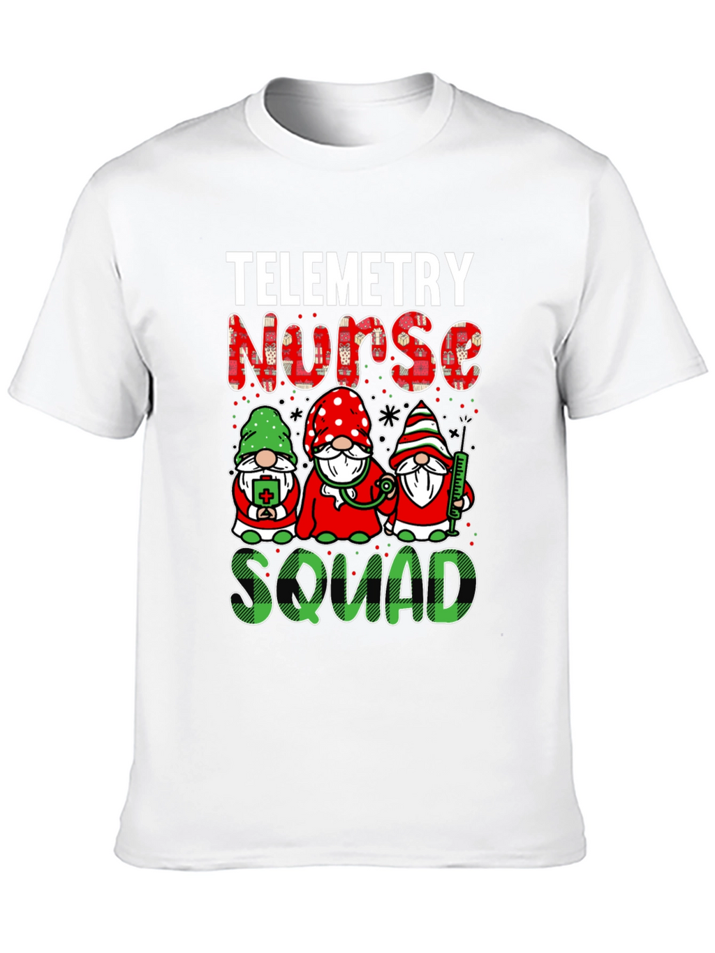 Telemetry Nurse Squad T-Shirt - Holiday Gnomes Design