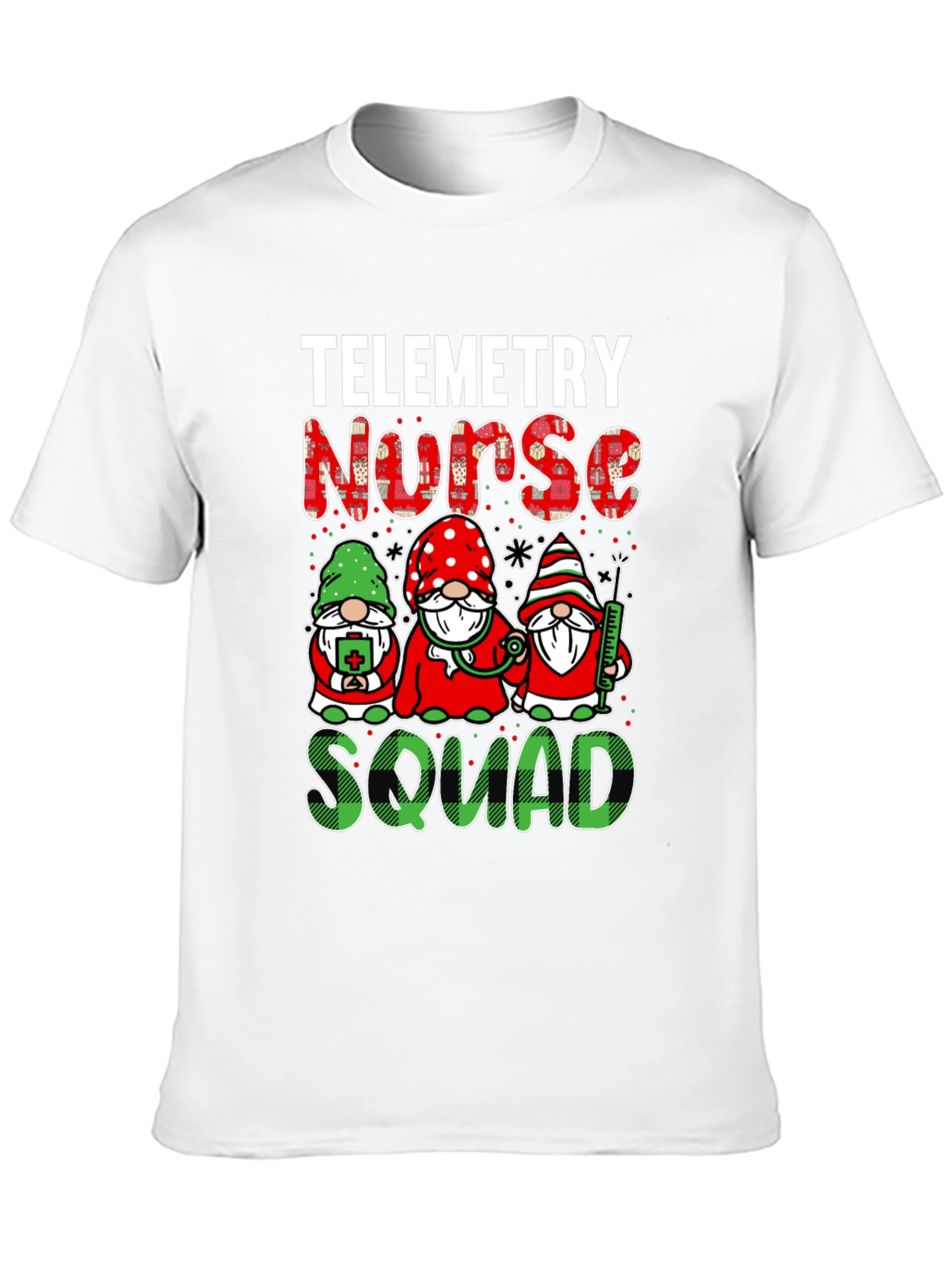 Telemetry Nurse Squad T-Shirt - Holiday Gnomes Design