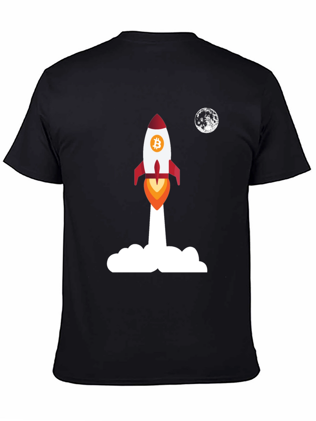 Bitcoin Rocket to the Moon T-Shirt
