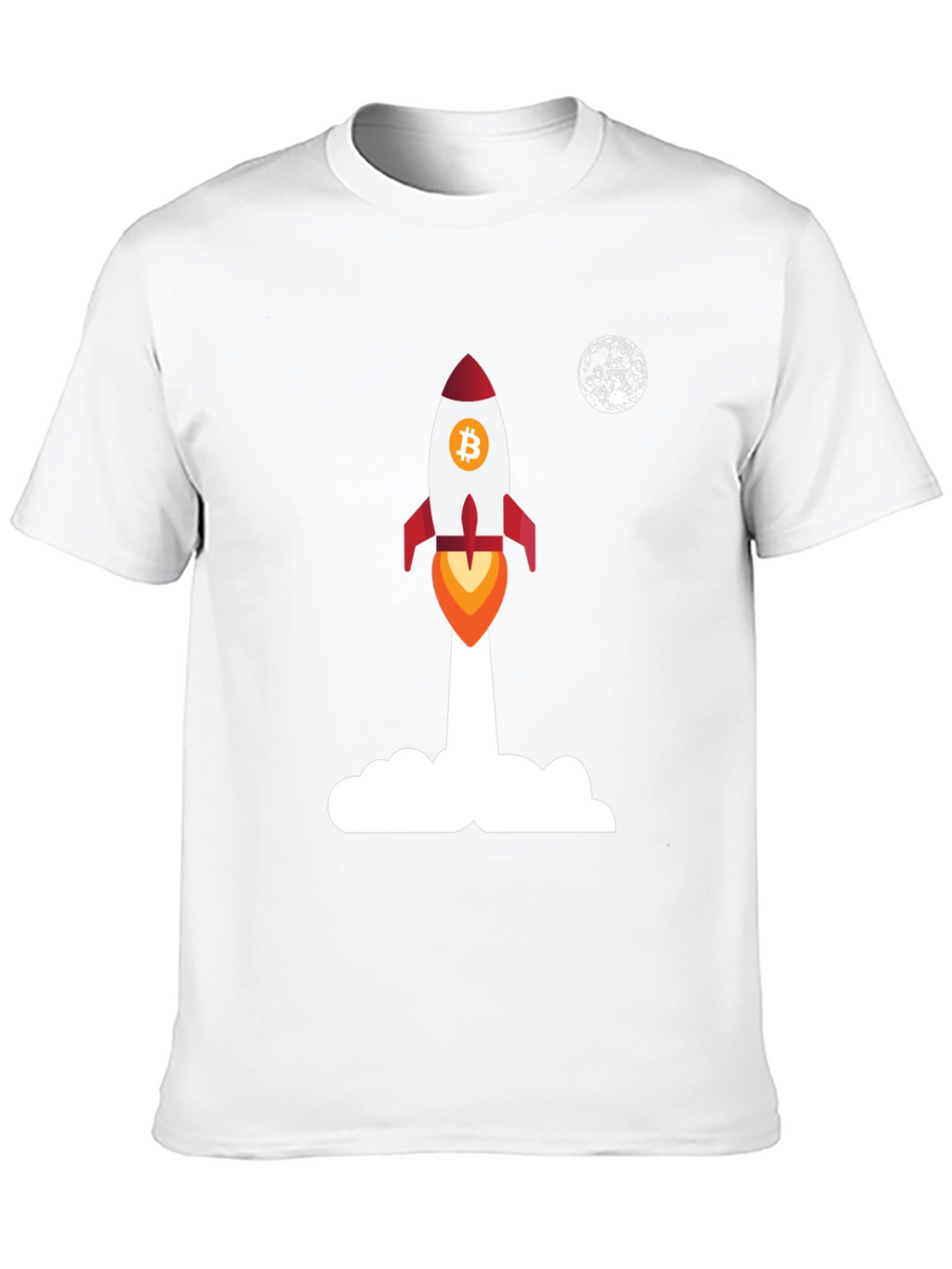 Bitcoin Rocket to the Moon T-Shirt