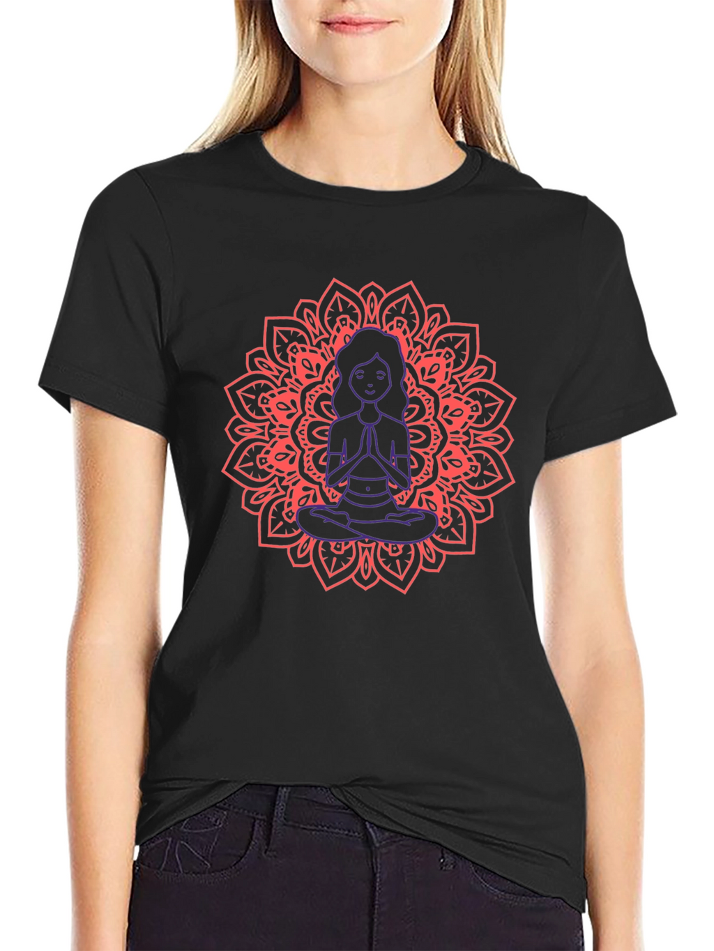 Meditating Mandala Graphic Tee