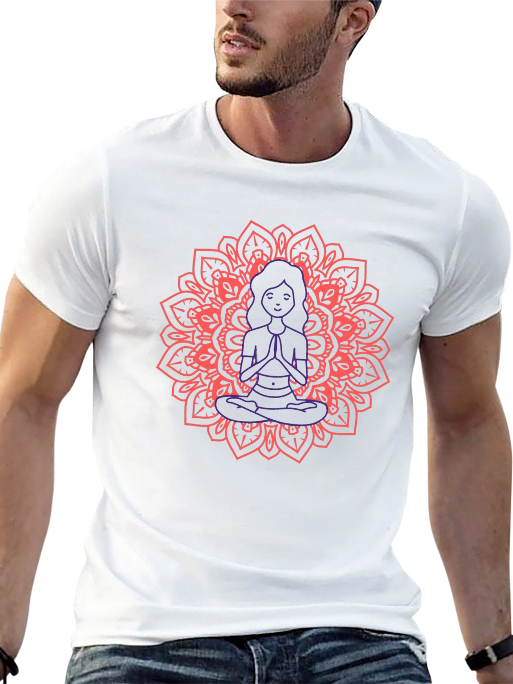 Meditating Mandala Graphic Tee