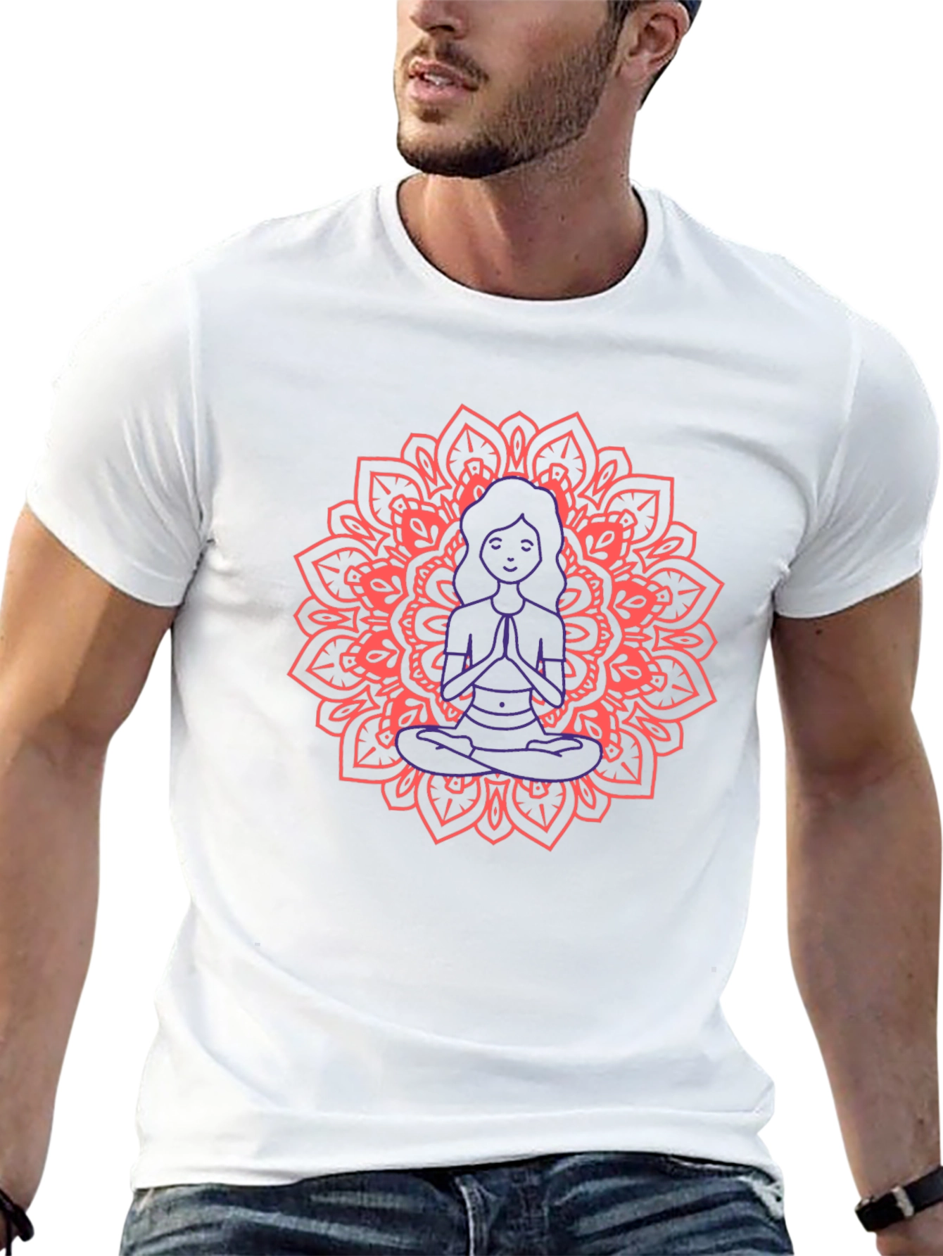 Meditating Mandala Graphic Tee