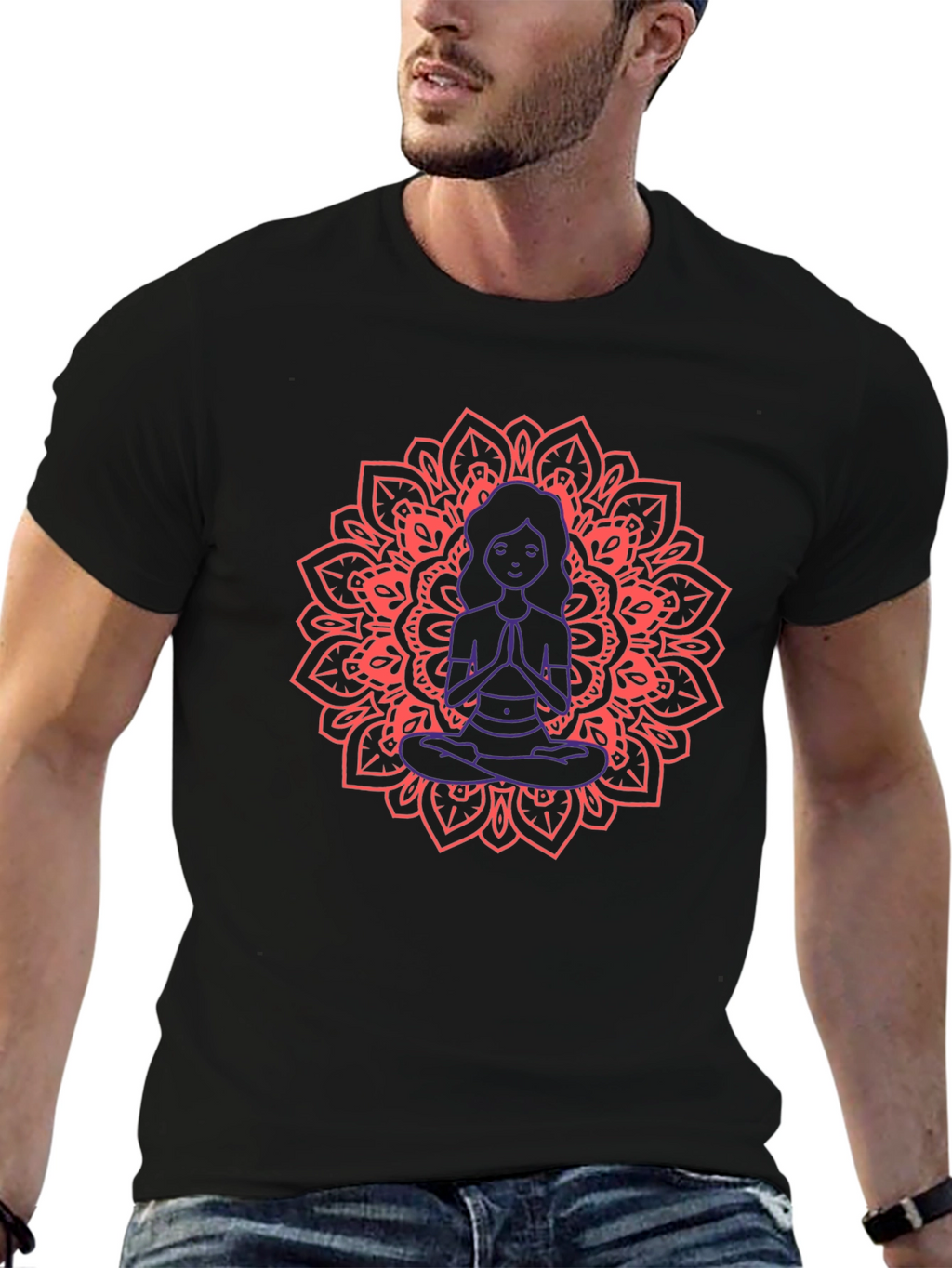 Meditating Mandala Graphic Tee