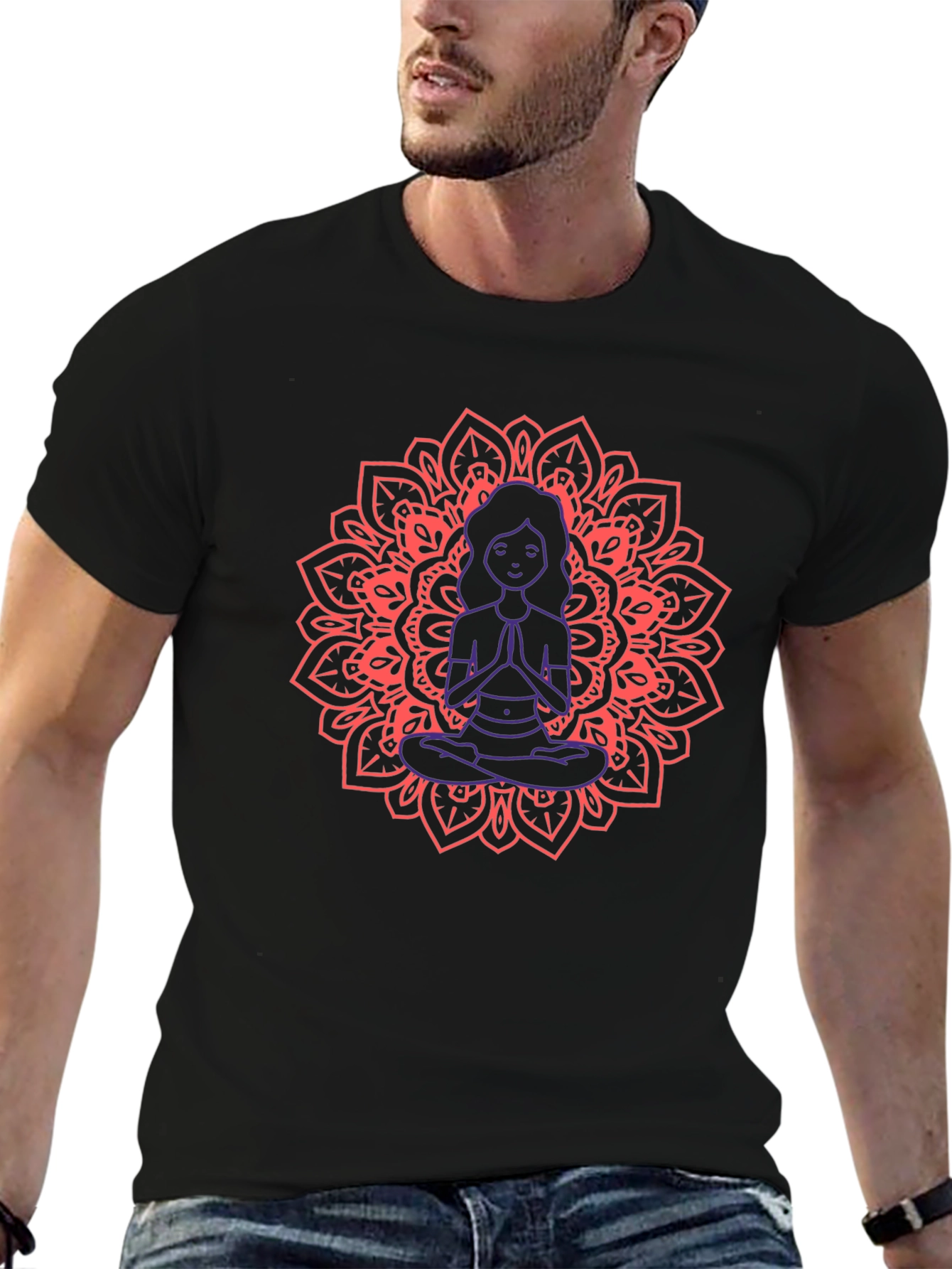 Meditating Mandala Graphic Tee
