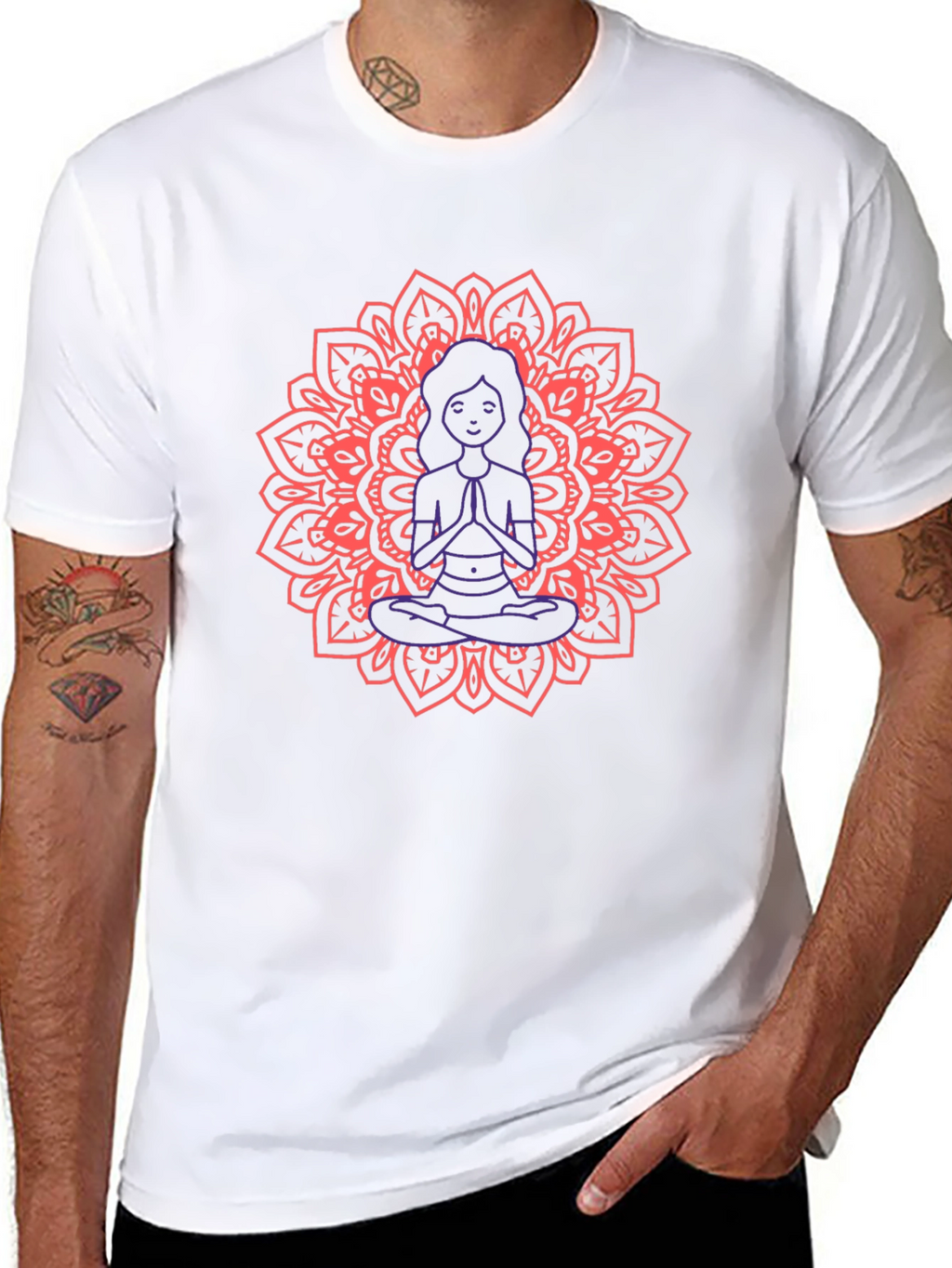 Meditating Mandala Graphic Tee